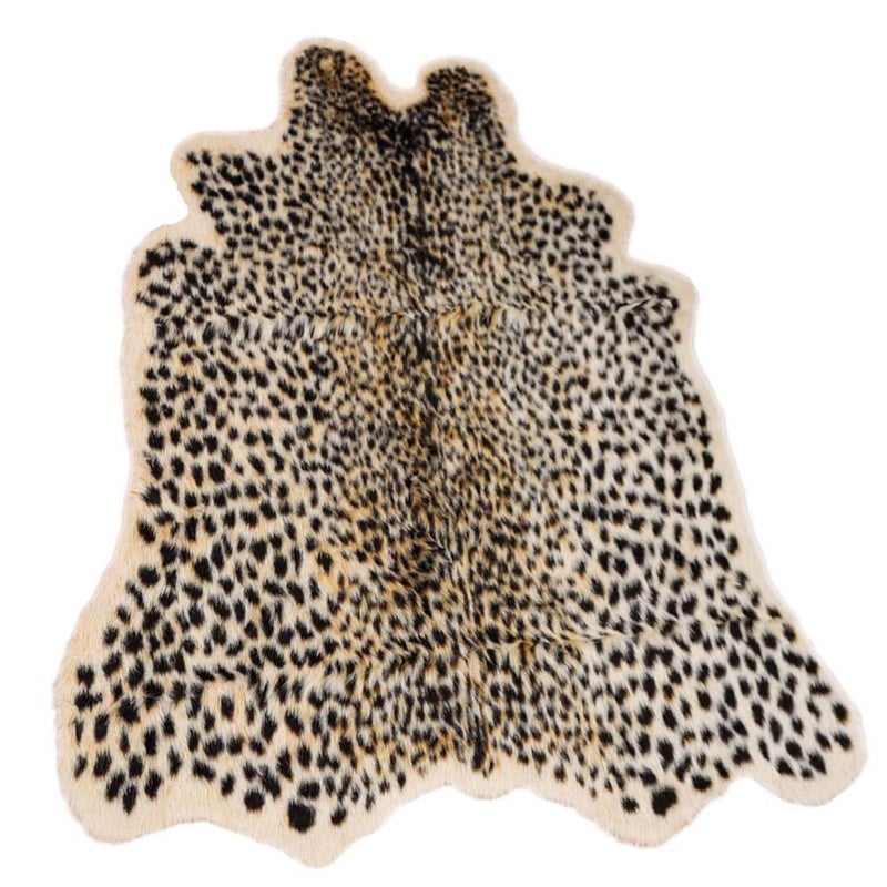 Seek4comfortable Leopard Print Rug, Faux Cowhide Cheetah Skin Rug Animal Printed Area Rug Carpet for Home Office, Livingroom, Bedroom - Image 1